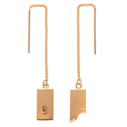 Rectangular drop earrings RGL